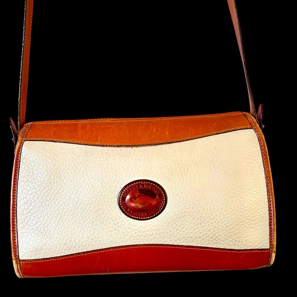 Dooney & Bourke Vintage Shoulder Cross Body Bag, All Weather Leather, Beige Tan